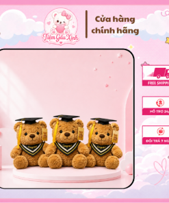 Gấu Bông Teddy Tốt Nghiệp Đội Mũ Cử Nhân Cao Cấp