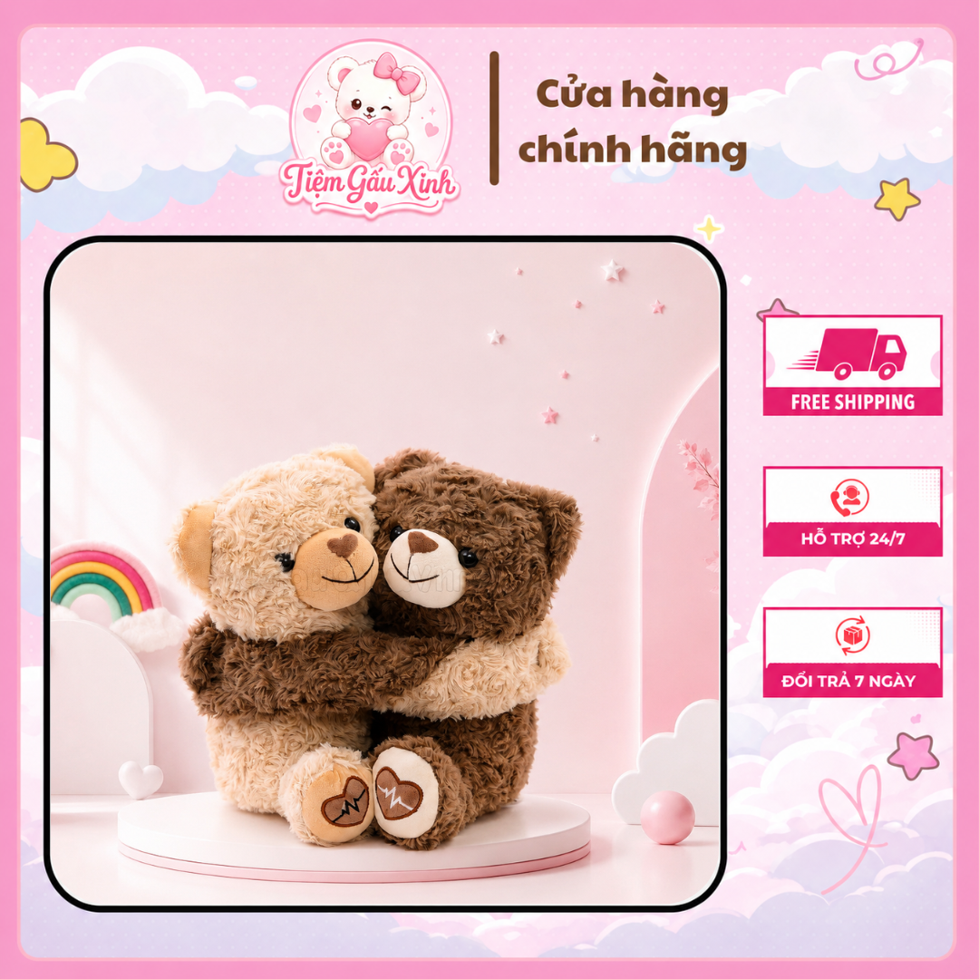 Gấu Bông Couple Cute