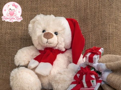 Gấu bông teddy ông già noel 