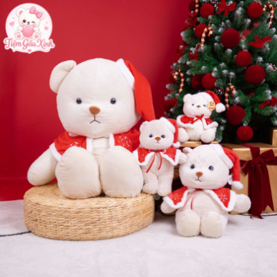 gấu bông giáng sinh quà tặng