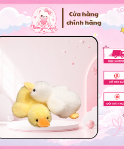 Gấu bông vịt con size 40cm mẫu mới nhất 6/2025, vải lông kim chồn và gòn trắng cao cấp