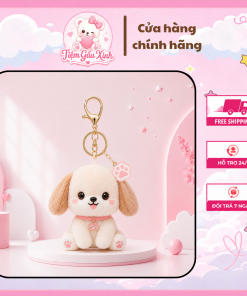 móc khóa gấu chó cutte
