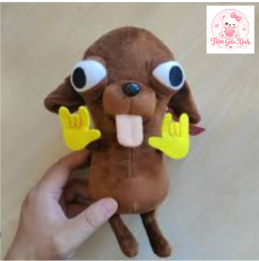móc khóa gấu bông hình chó