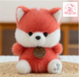 móc khóa gấu bông hình cáo