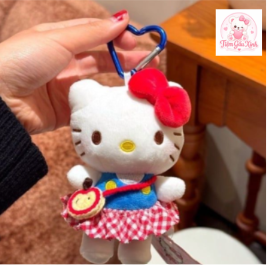 móc khóa gấu bông hello kitty