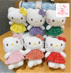 móc khóa gấu bông hello kitty