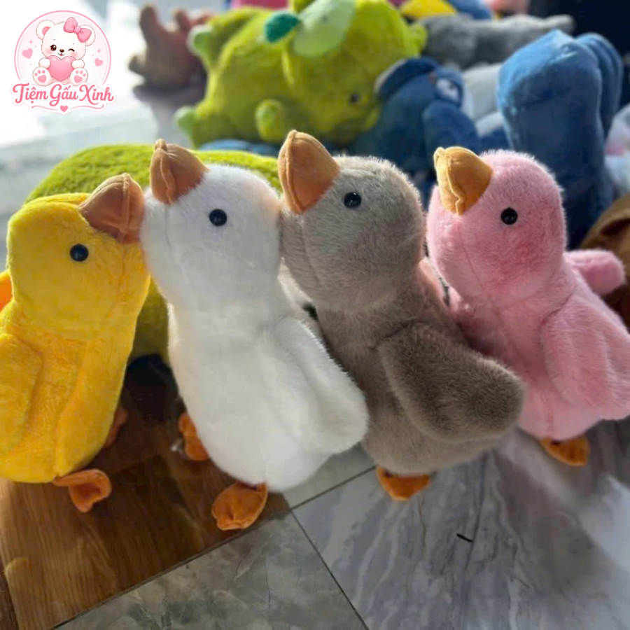 Gấu bông vịt con size 40cm mẫu mới nhất 6/2025, vải lông kim chồn và gòn trắng cao cấp - Ảnh 2