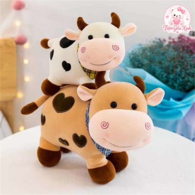 gấu bông bò sữa cute