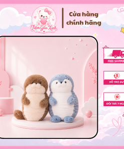 Gấu Bông Rái Cá Dễ Thương, Gối Ôm Mềm Mịn, Thú Nhồi Bông Ôm Ngủ - Gấu Bông NaDu
