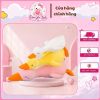 Gấu bông vịt vàng má hồng mệt mỏi