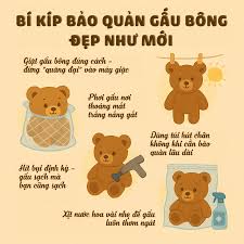 Cách bảo quản gấu teddy
